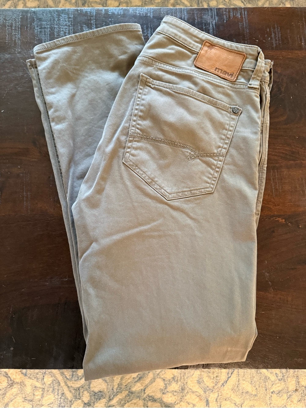 Mavi Men's Slim Straight Jeans in Khaki